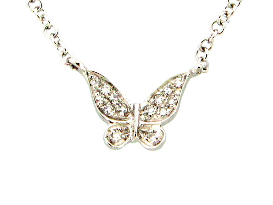 DIAMOND BUTTERFLY PENDANT NECKLACE