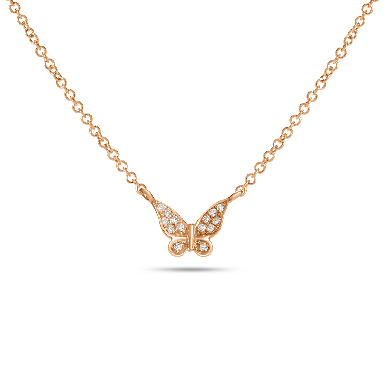 Diamond Butterfly Necklace