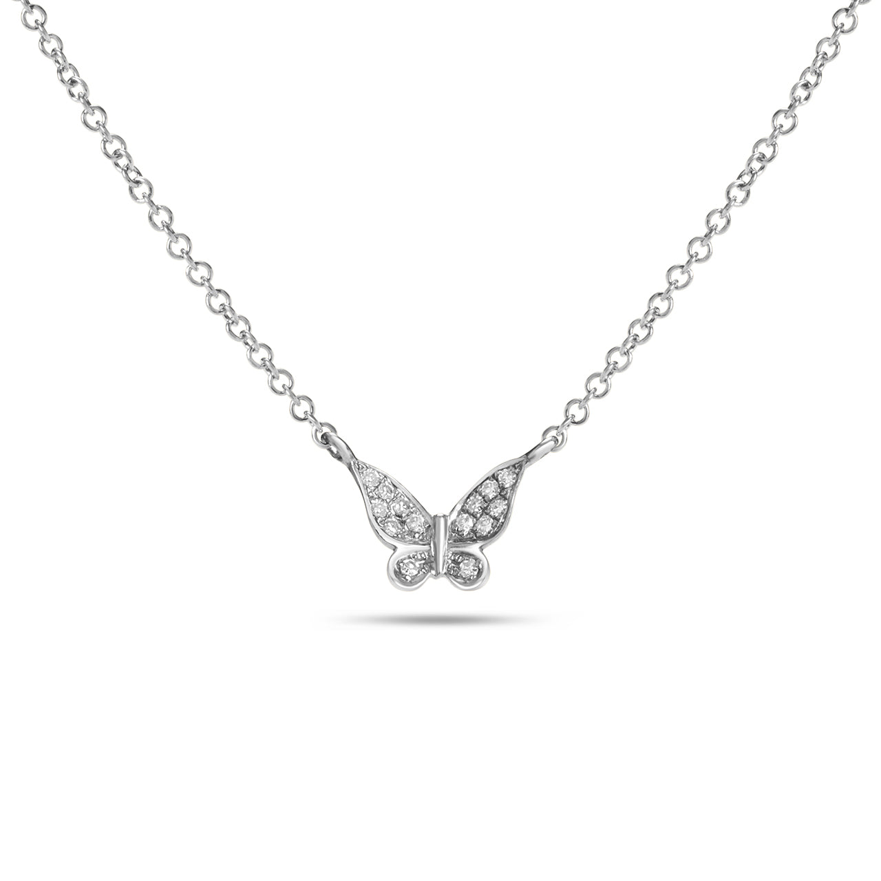 Diamond Butterfly Necklace