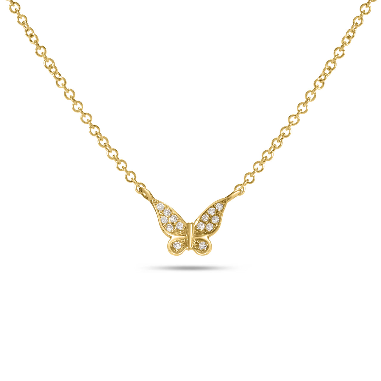 Diamond Butterfly Necklace