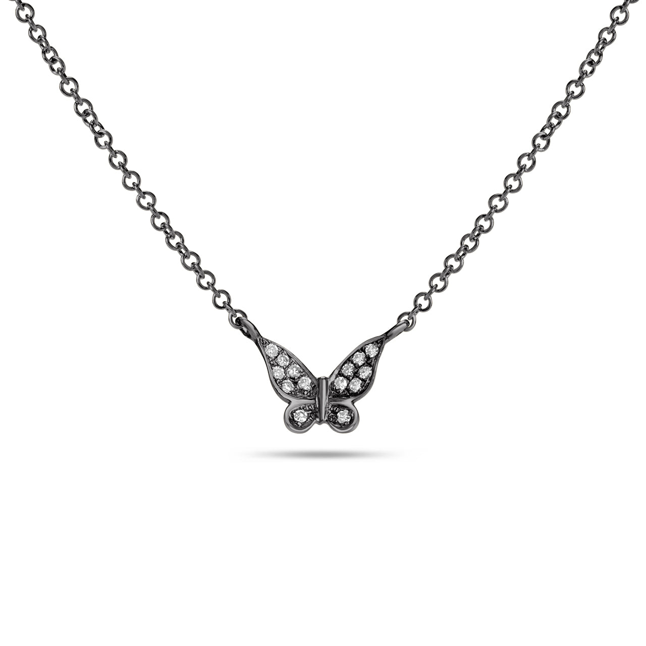 Diamond Butterfly Necklace