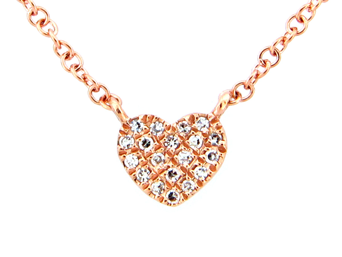 DIAMOND HEART PENDANT NECKLACE