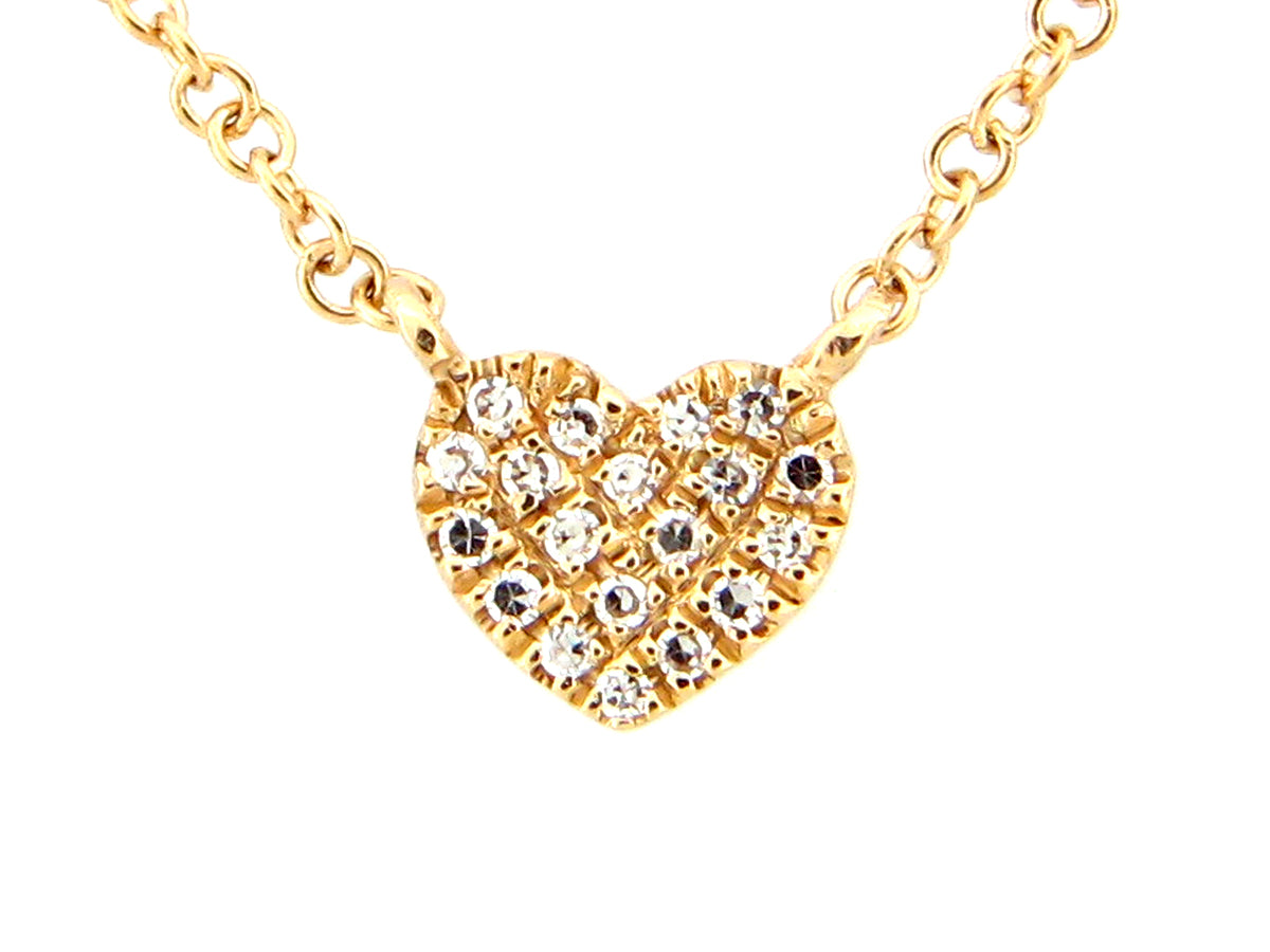 DIAMOND HEART PENDANT NECKLACE
