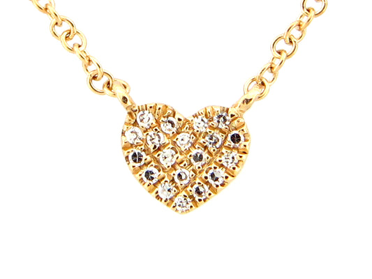 DIAMOND HEART PENDANT NECKLACE