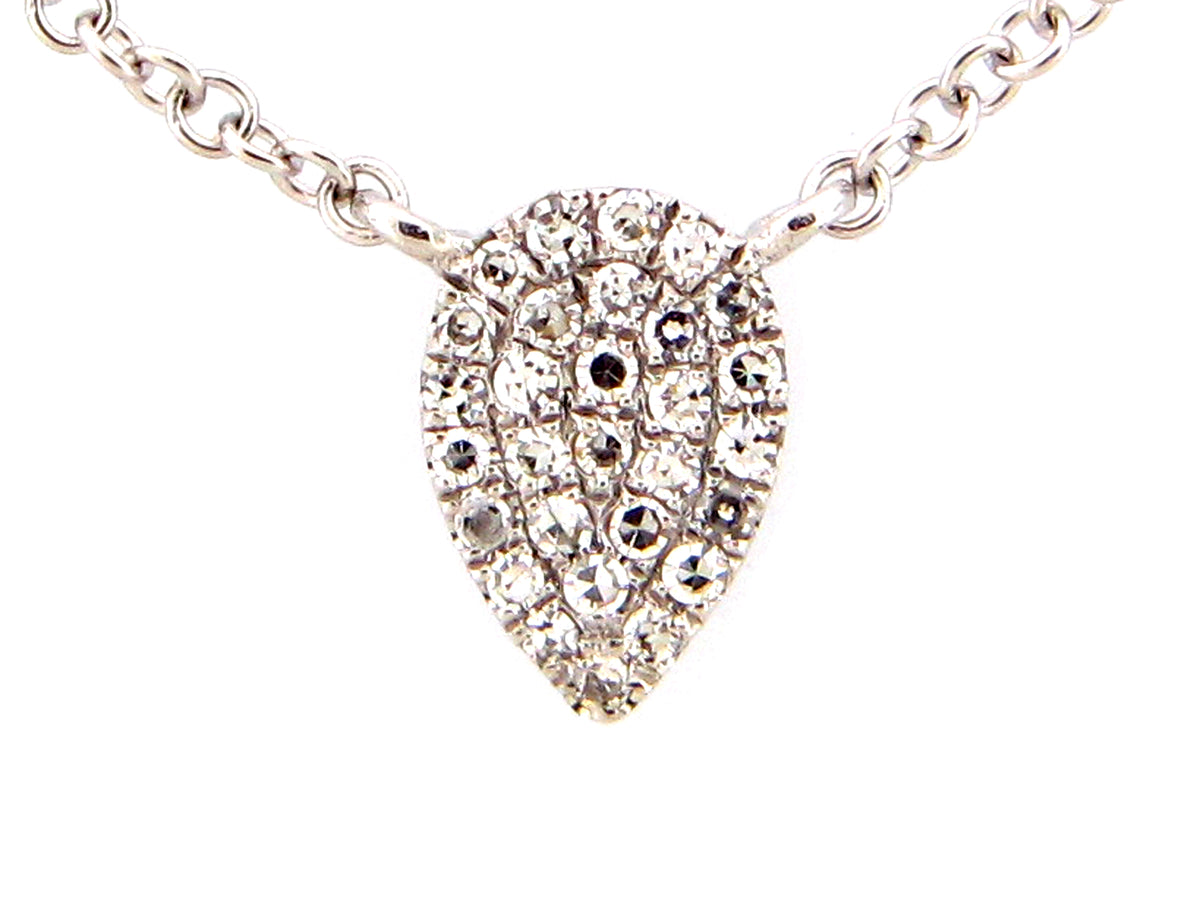 DIAMOND PEAR PENDANT NECKLACE