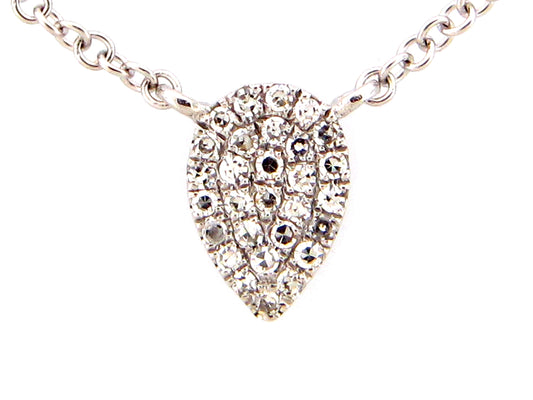 DIAMOND PEAR PENDANT NECKLACE