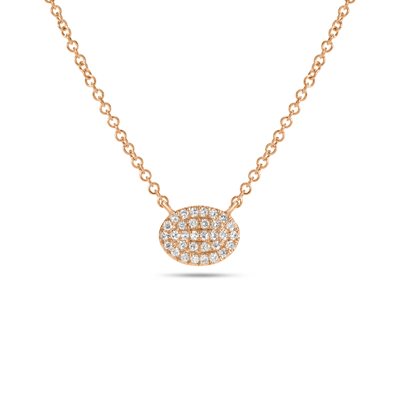 Diamond Oval Necklace