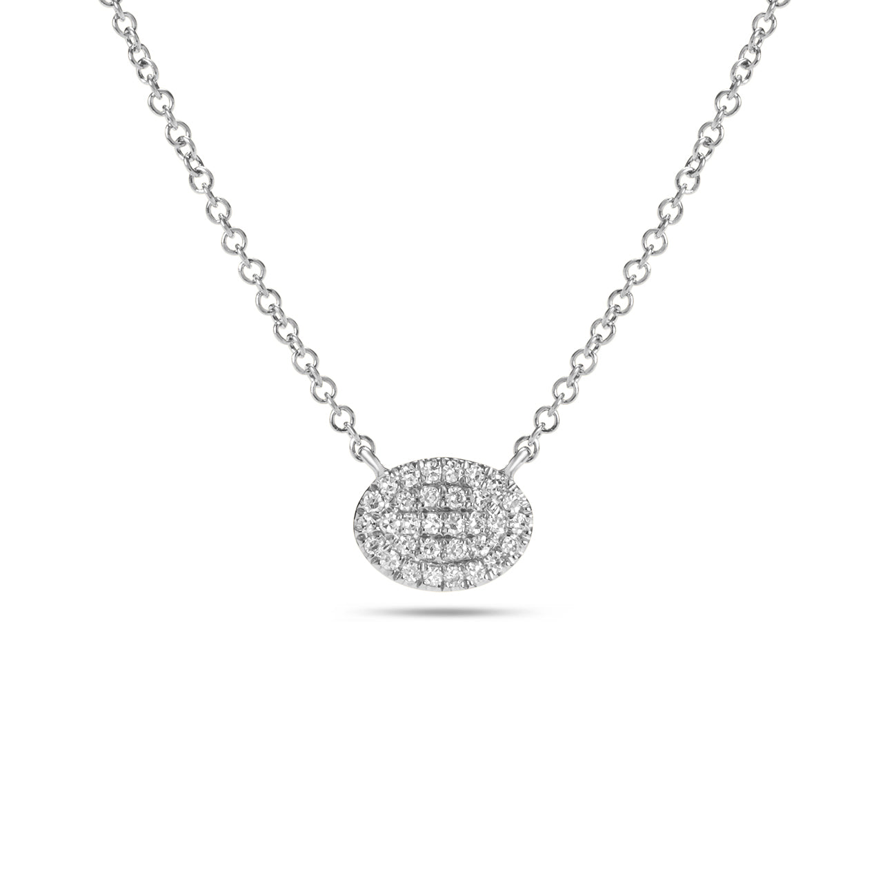 Diamond Oval Necklace