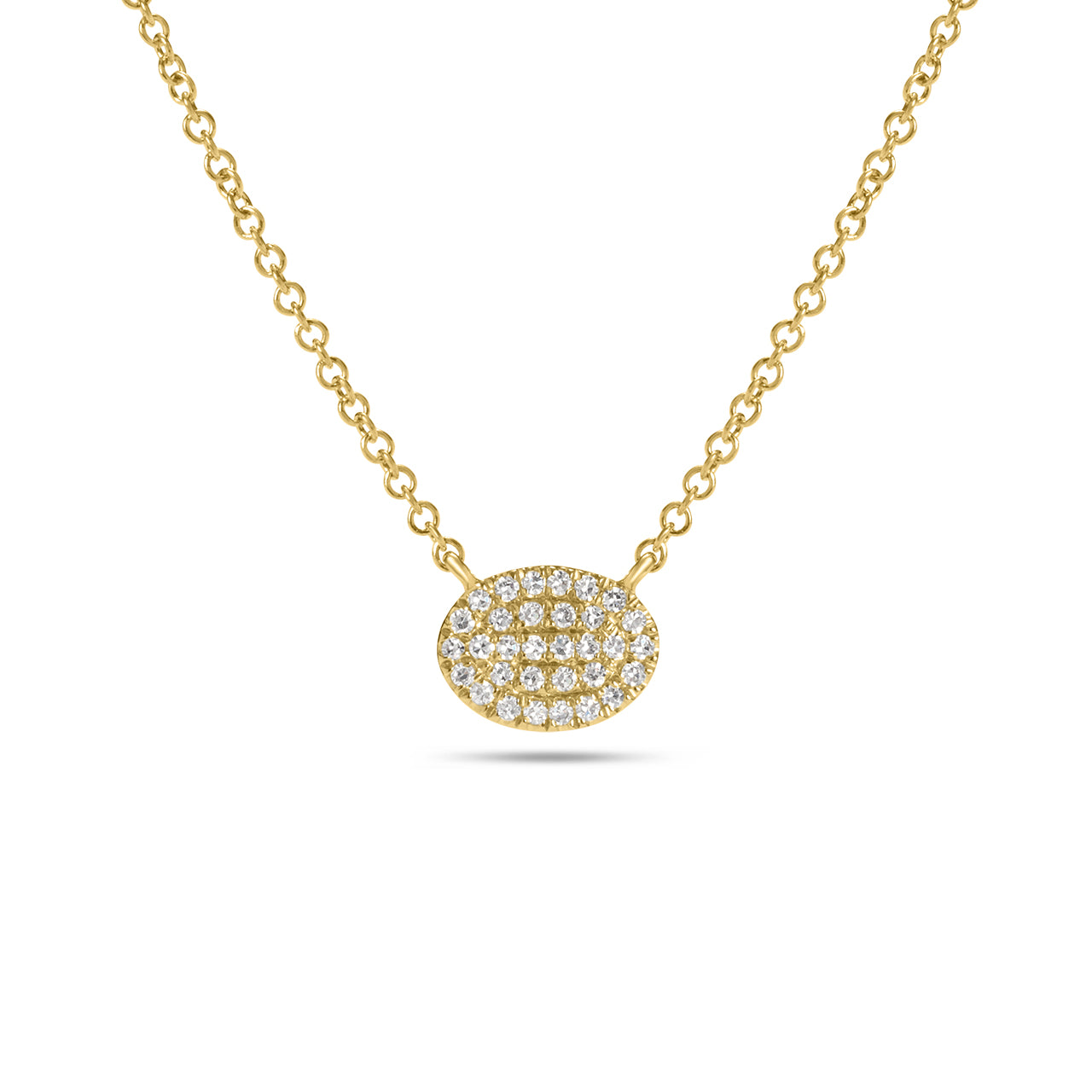 Diamond Oval Necklace