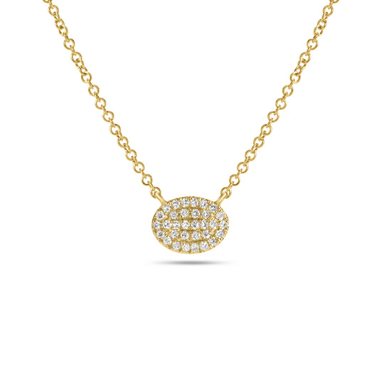 Diamond Oval Necklace