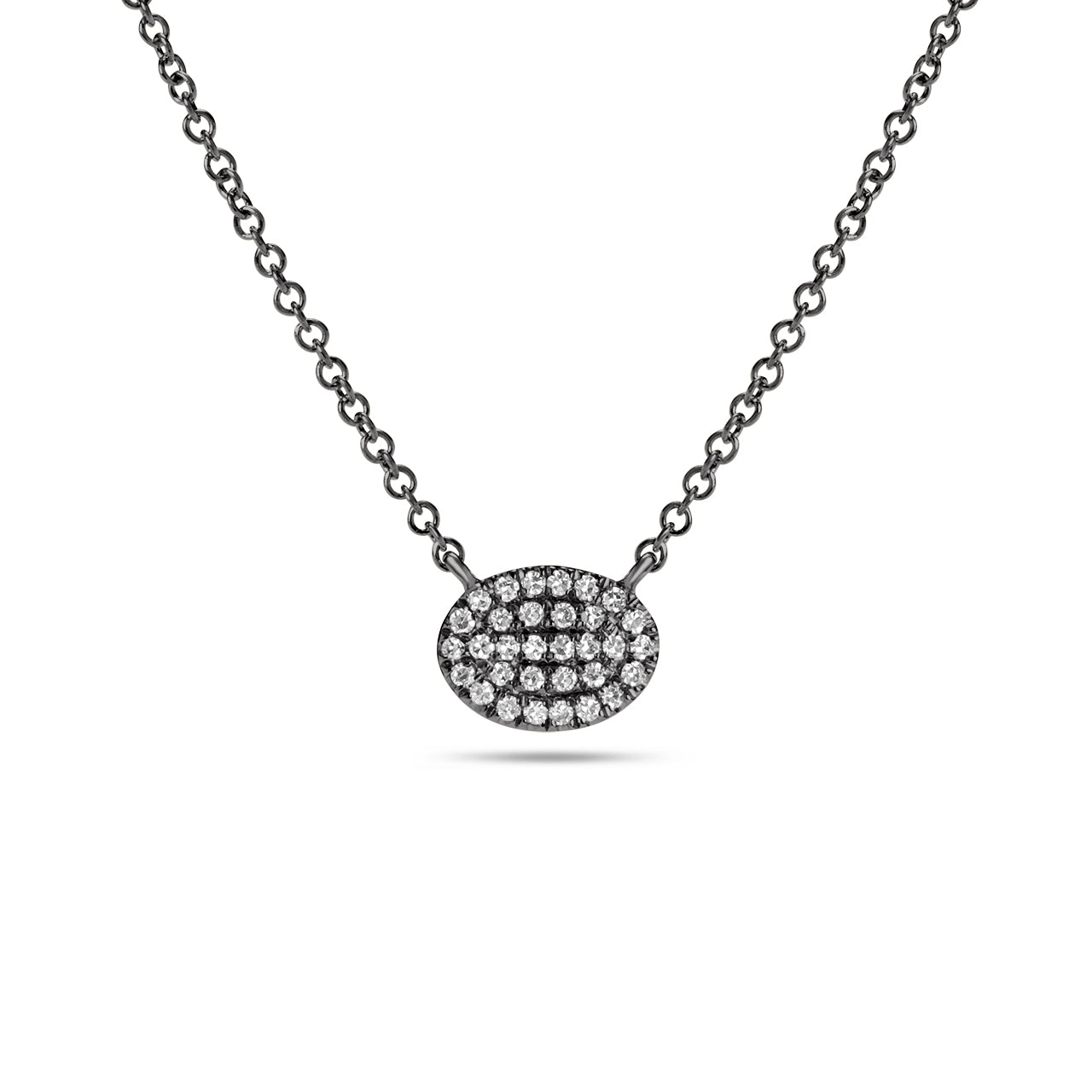 Diamond Oval Necklace