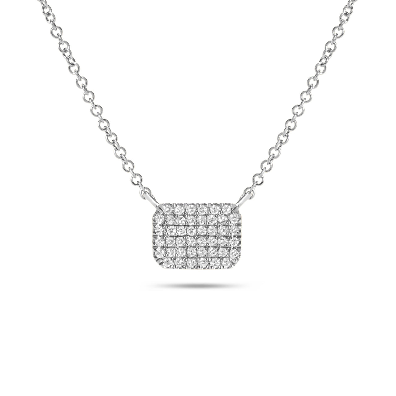 Diamond Emerald Cut Necklaece