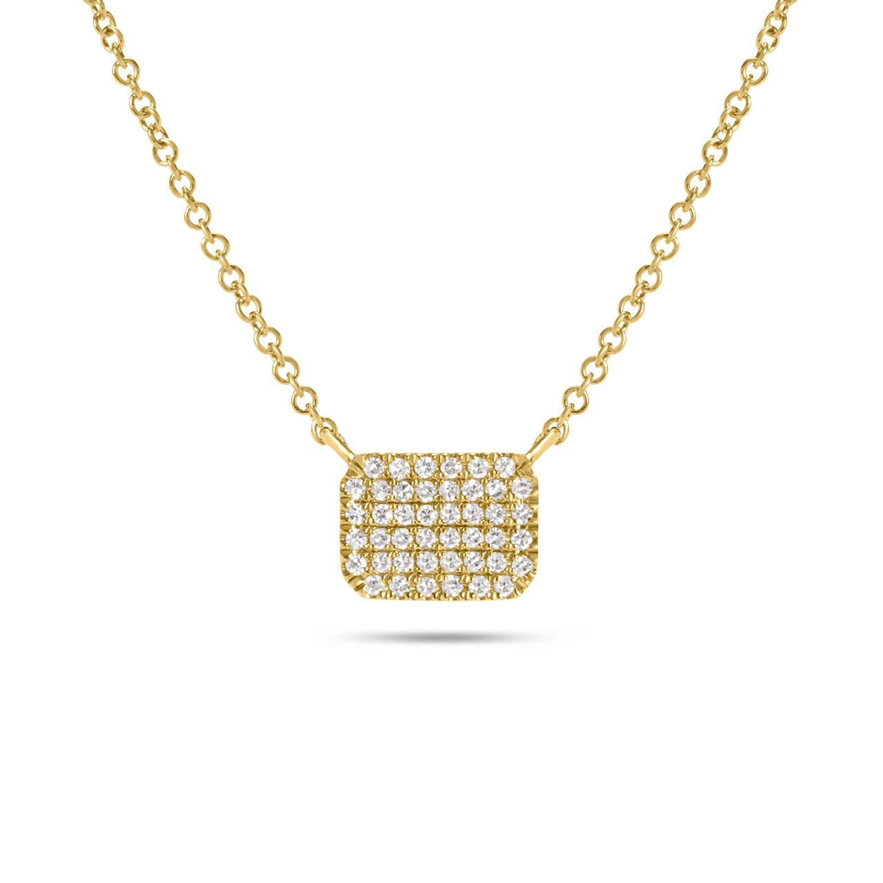Diamond Emerald Cut Necklaece