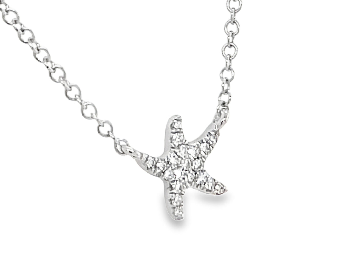 DIAMOND SEA STAR NECKLACE