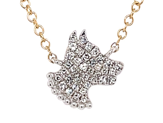 DIAMOND DOG NECKLACE, 18"/17"/16"