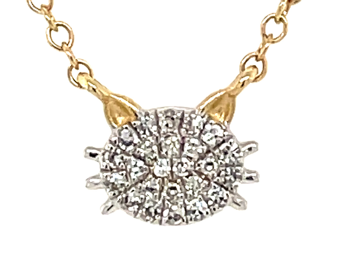 DIAMOND CAT WHISKERS NECKLACE, 18"/17"/16"