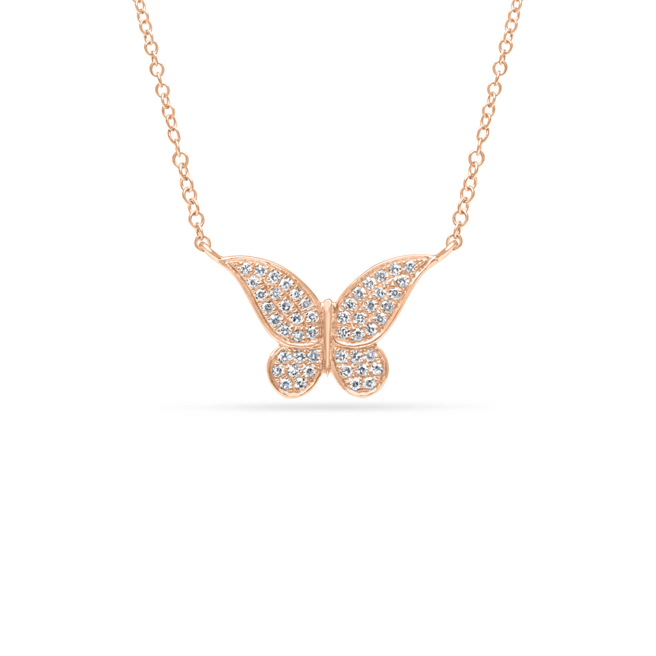 Diamond Butterfly Necklace