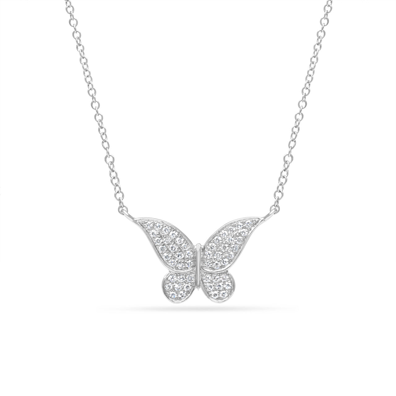 Diamond Butterfly Necklace