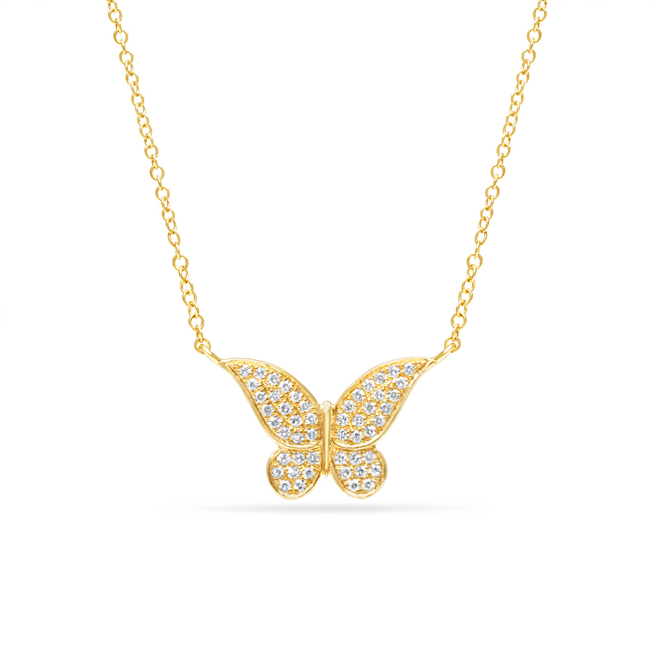 Diamond Butterfly Necklace