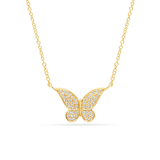 Diamond Butterfly Necklace