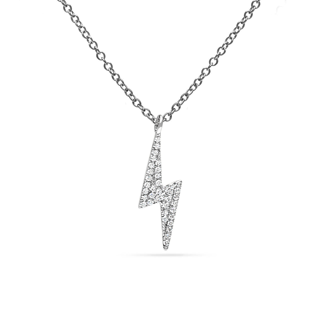 Diamond Lightning Bolt Necklace