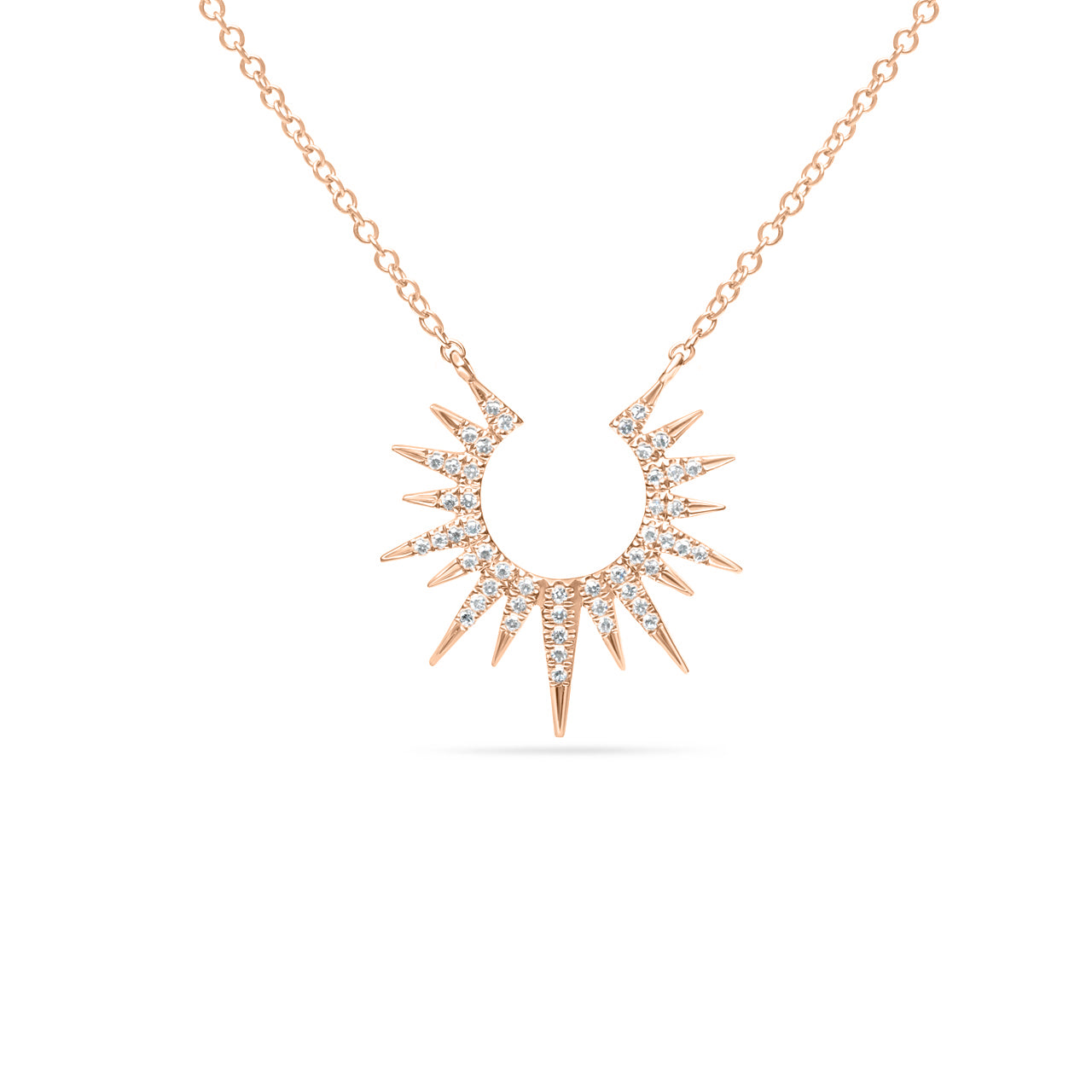 Diamond Sunburst Necklace