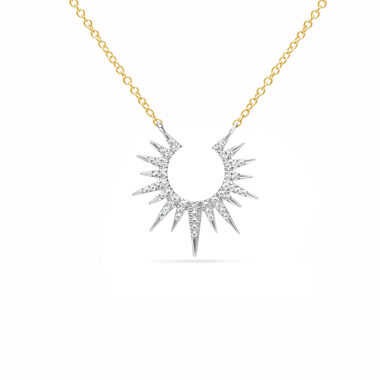 Diamond Sunburst Necklace