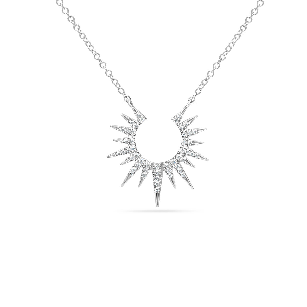 Diamond Sunburst Necklace