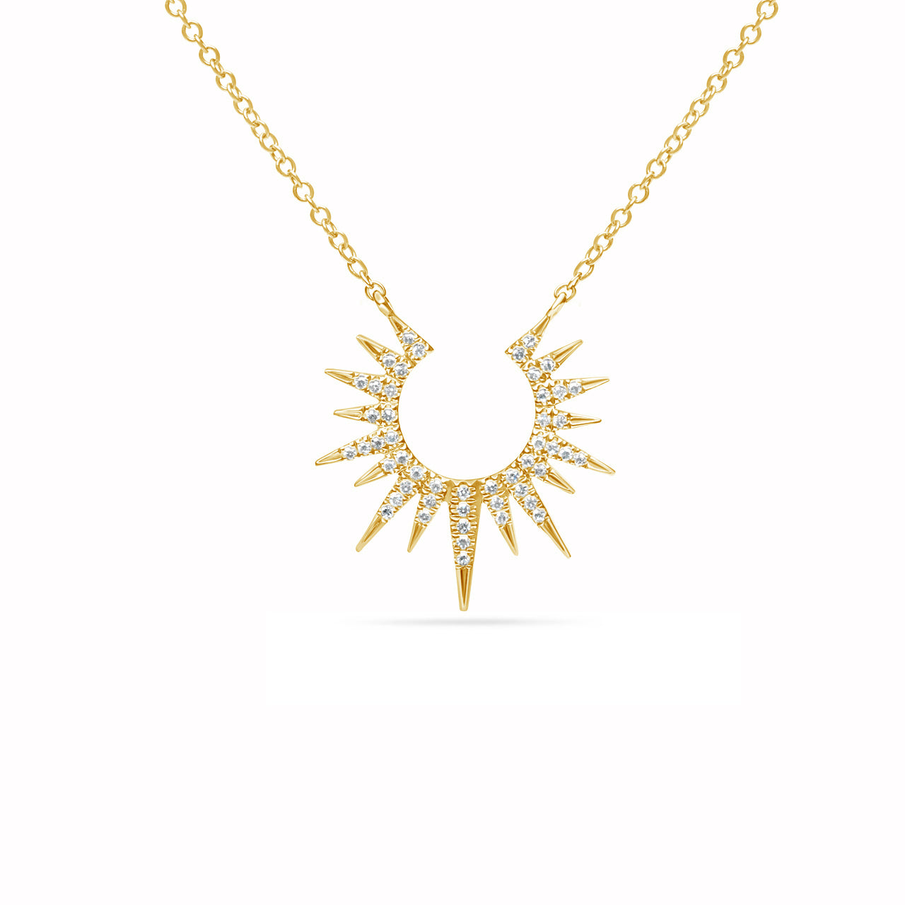 Diamond Sunburst Necklace