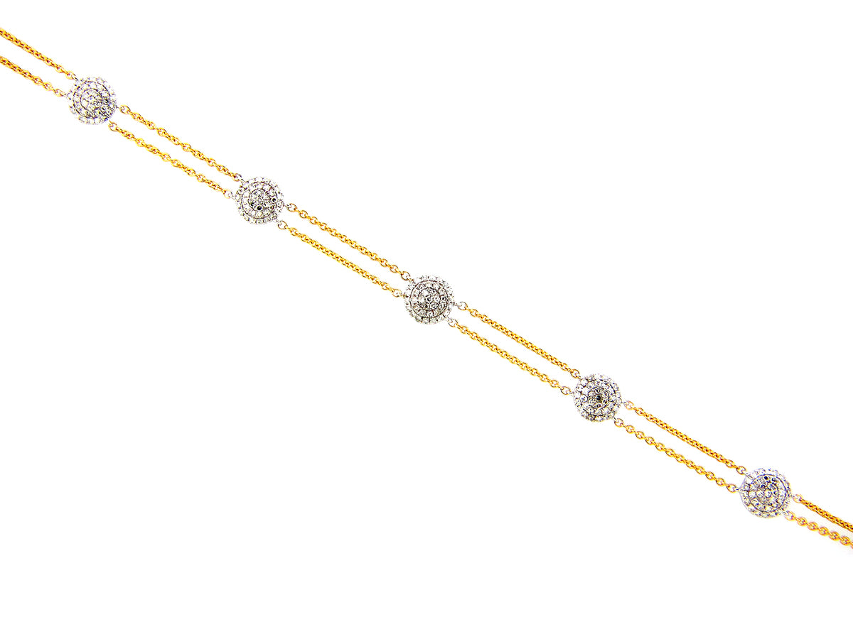 DIAMOND DISC 2 ROW CHOKER