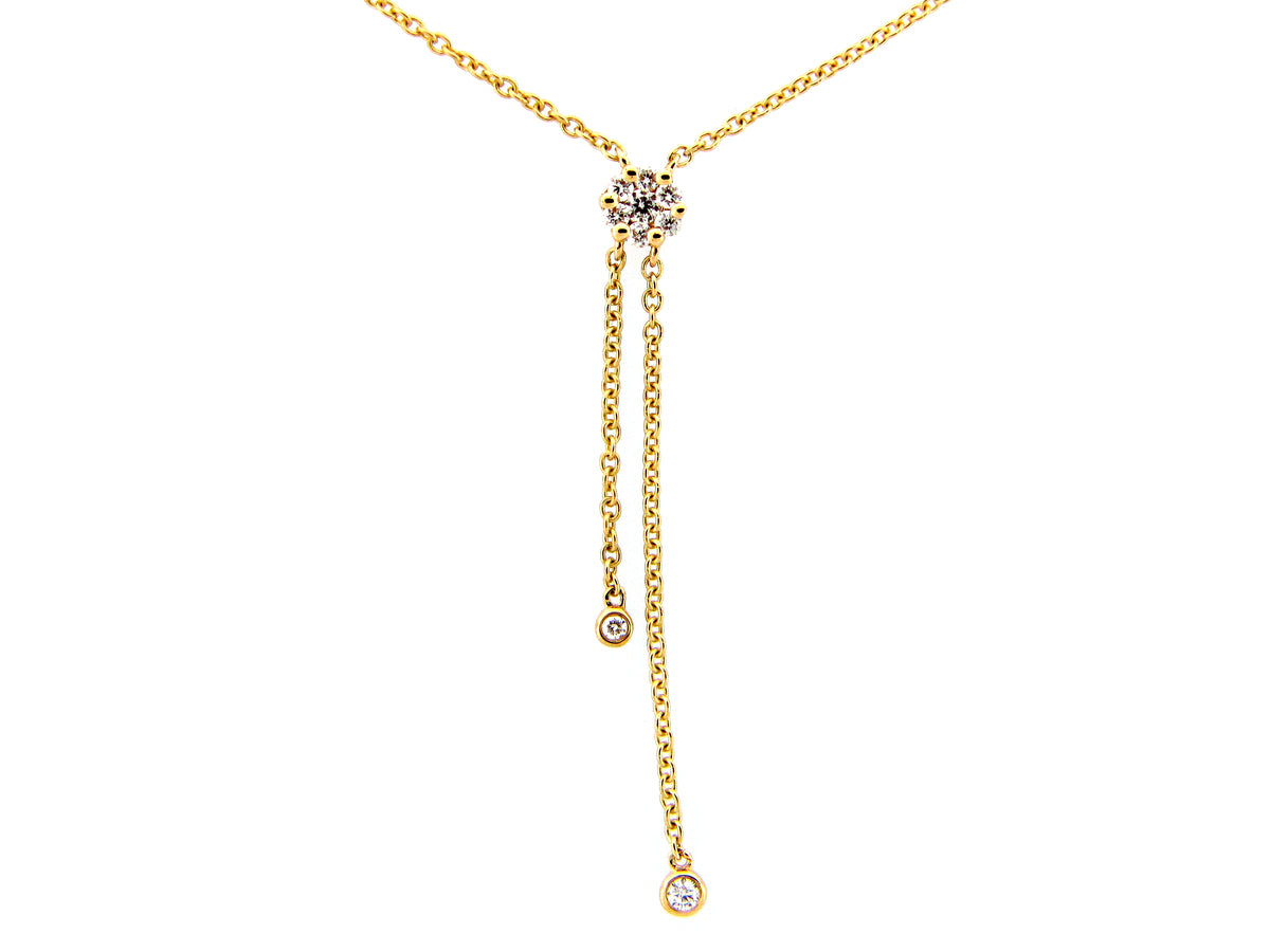 DIAMOND BOLO CHOKER NECKLACE