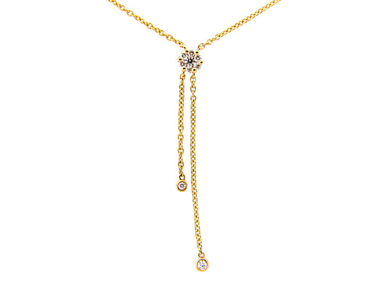 DIAMOND BOLO CHOKER NECKLACE