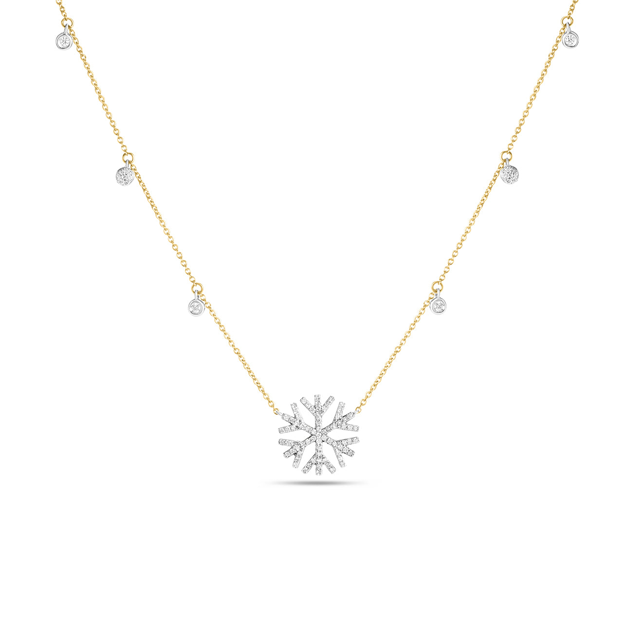 Diamond Snowflake Necklace