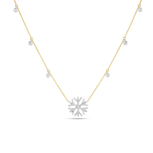 Diamond Snowflake Necklace