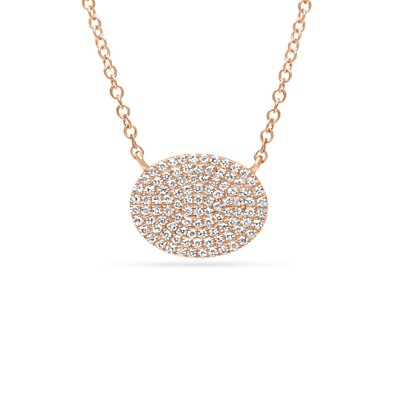 Diamond Oval East-West Necklace