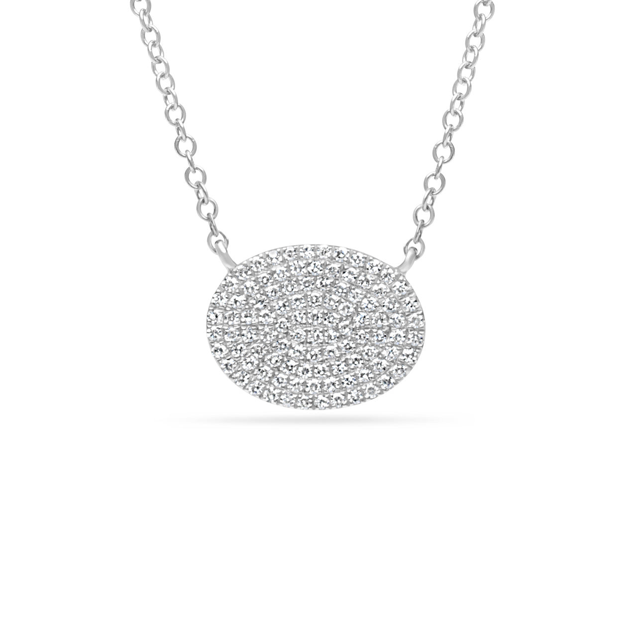 Diamond Oval East-West Necklace