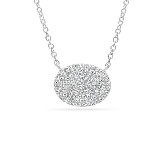 Diamond Oval East-West Necklace