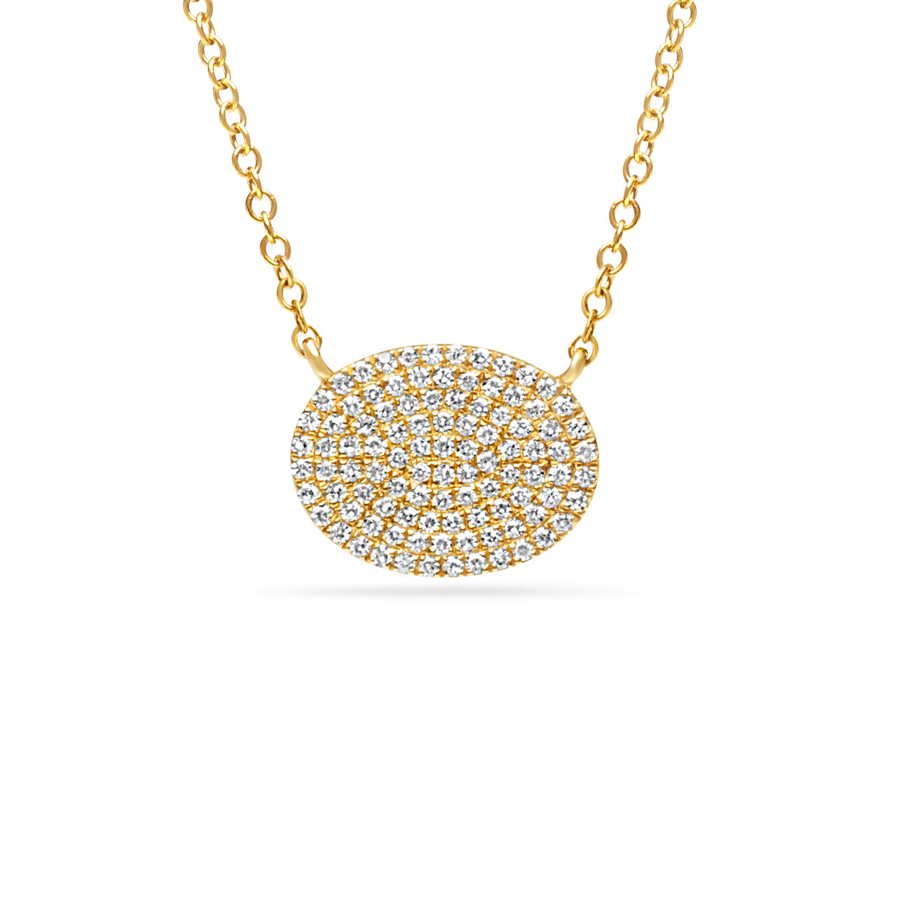 Diamond Oval East-West Necklace