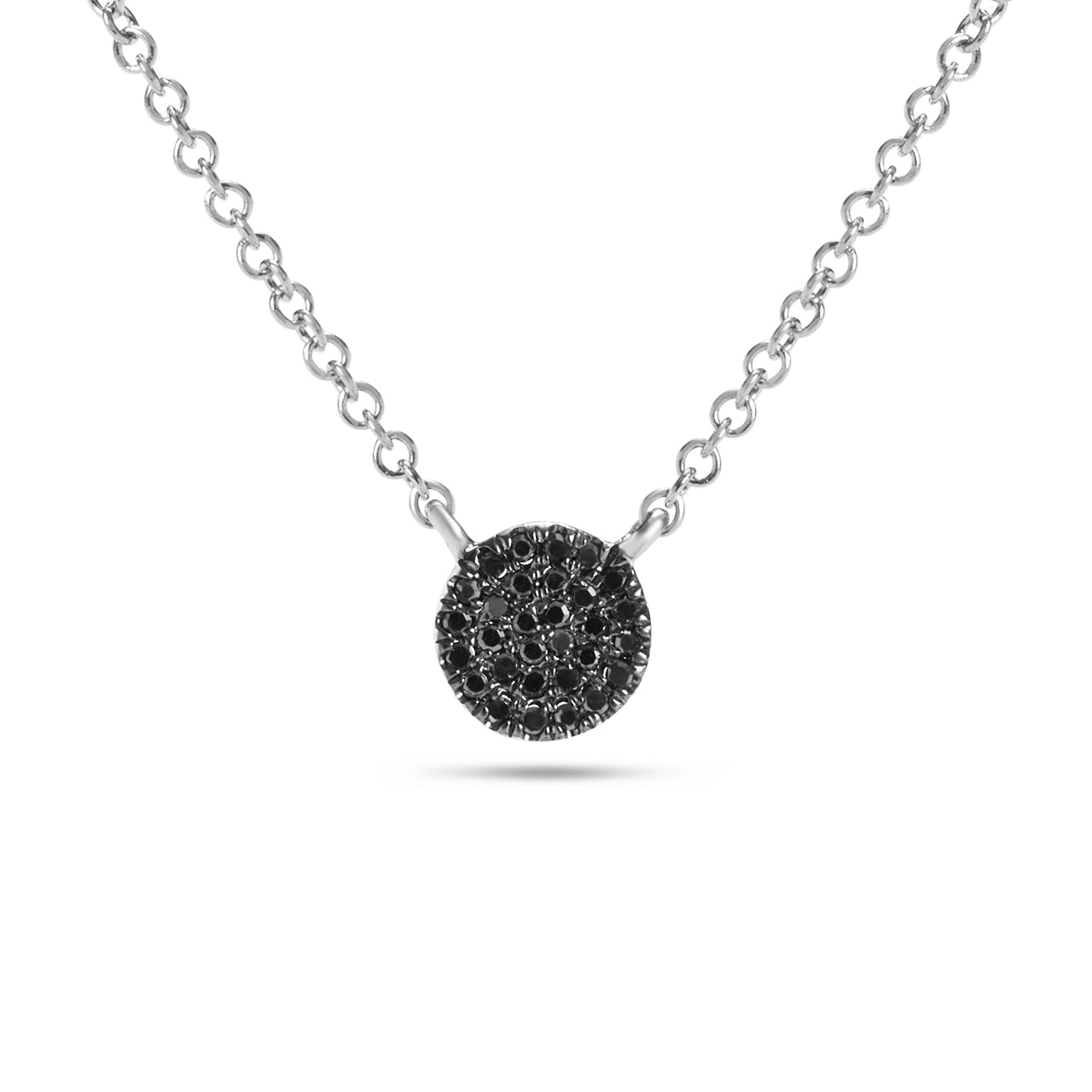 Black Diamond 5.7mm Disc Necklace