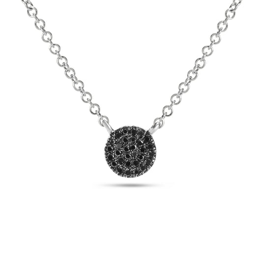 Black Diamond 5.7mm Disc Necklace