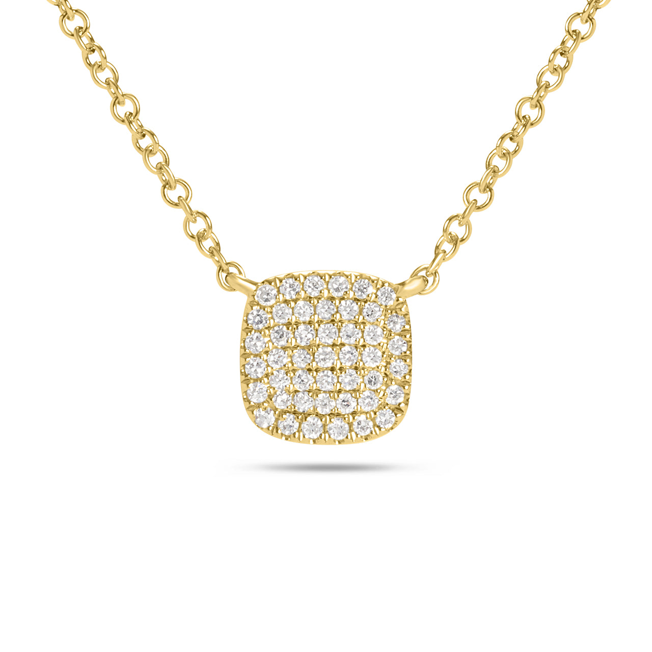 Diamond Cushion Necklace