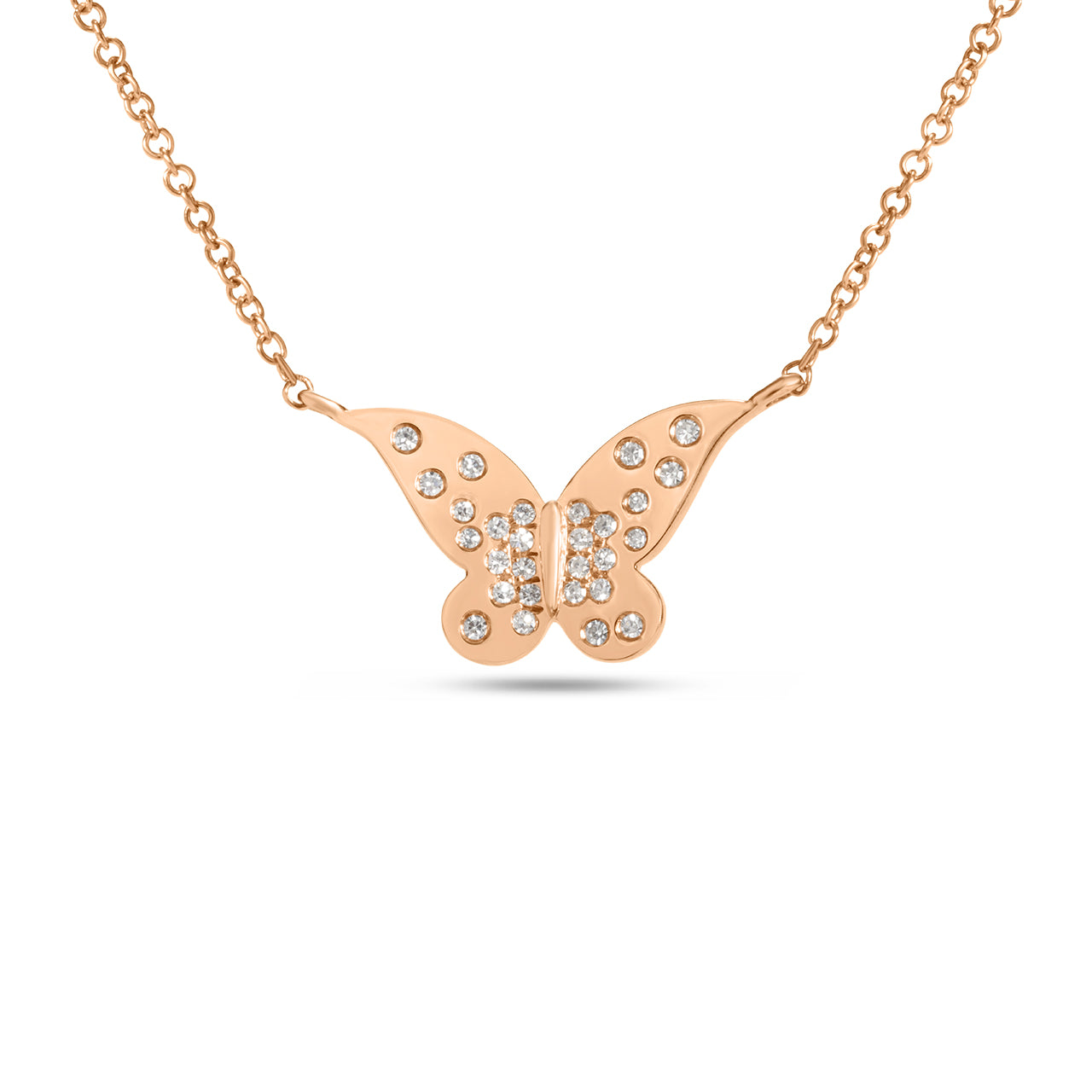 Diamond Butterfly Petite Confetti Necklace