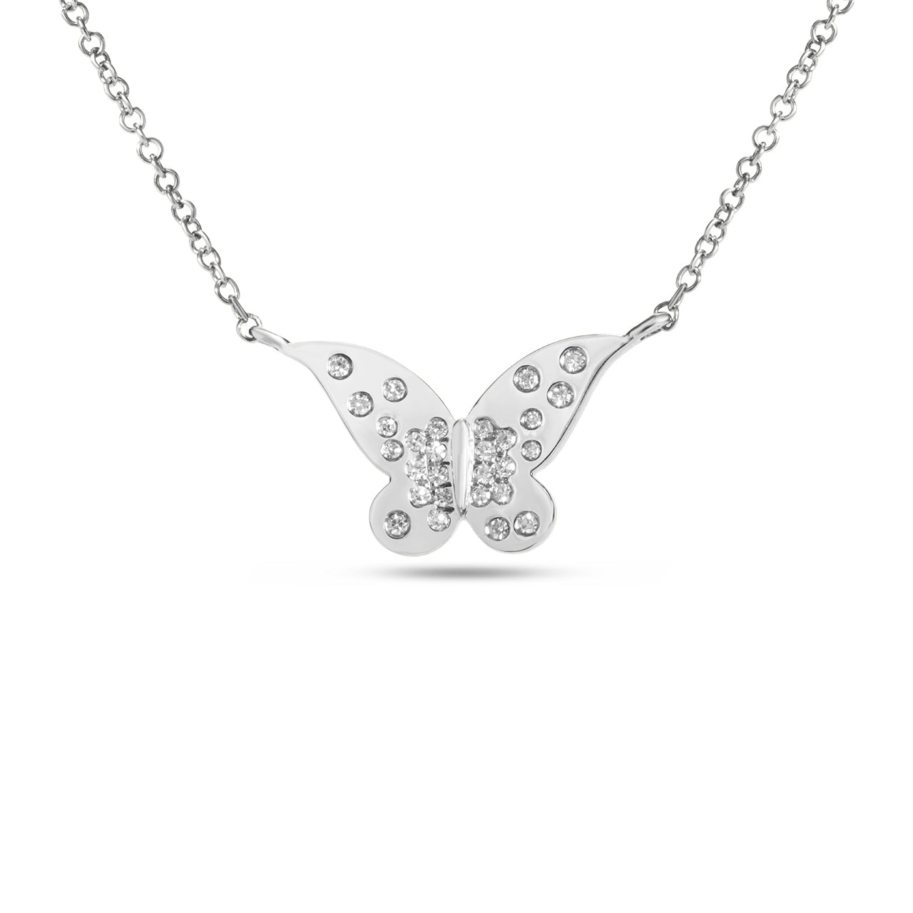 Diamond Butterfly Petite Confetti Necklace