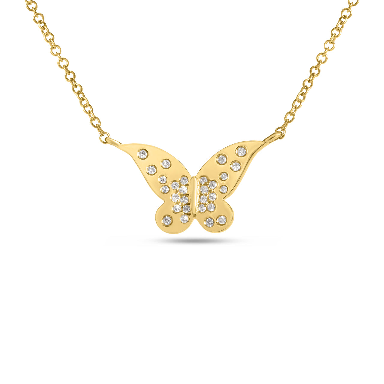 Diamond Butterfly Petite Confetti Necklace