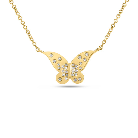 Diamond Butterfly Petite Confetti Necklace