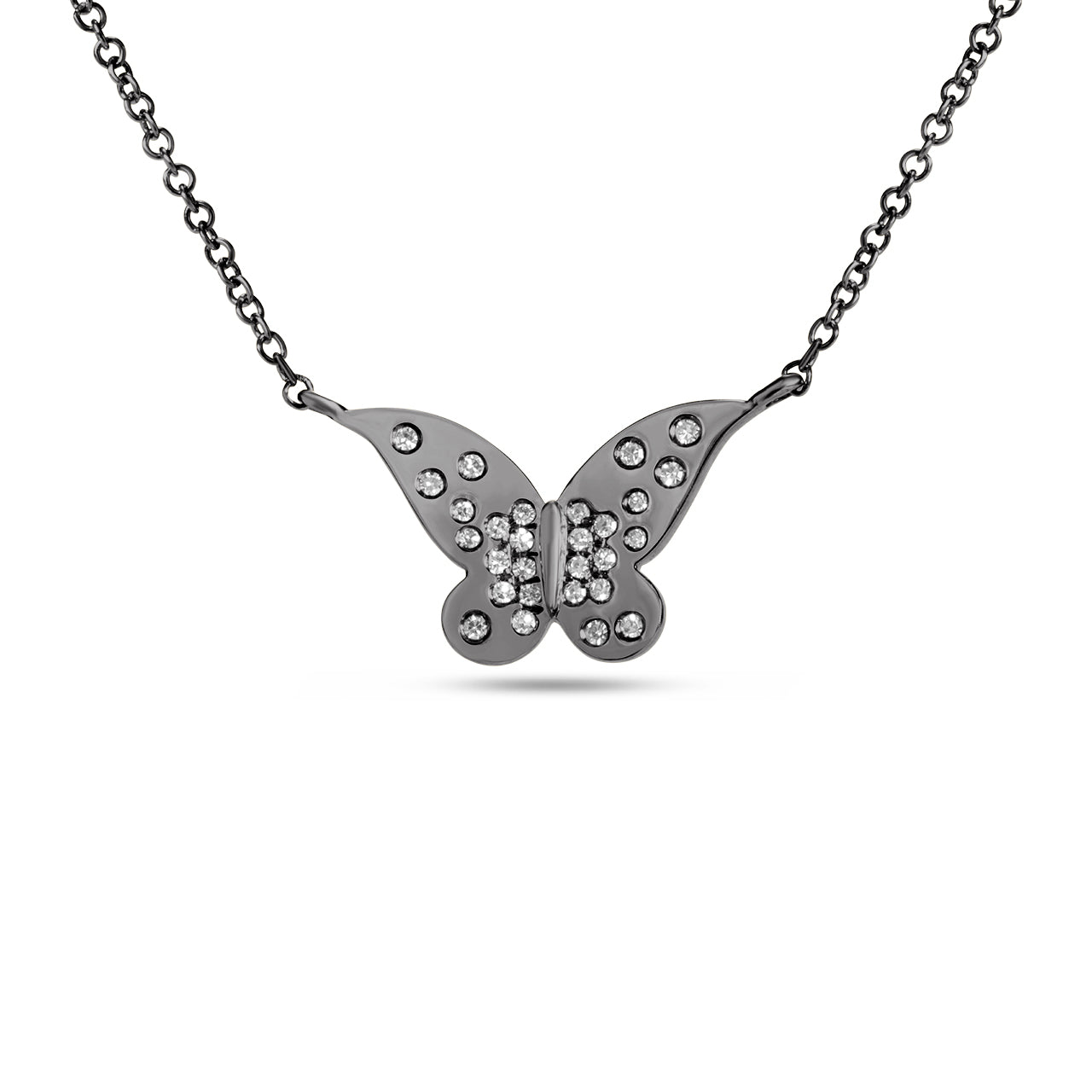 Diamond Butterfly Petite Confetti Necklace