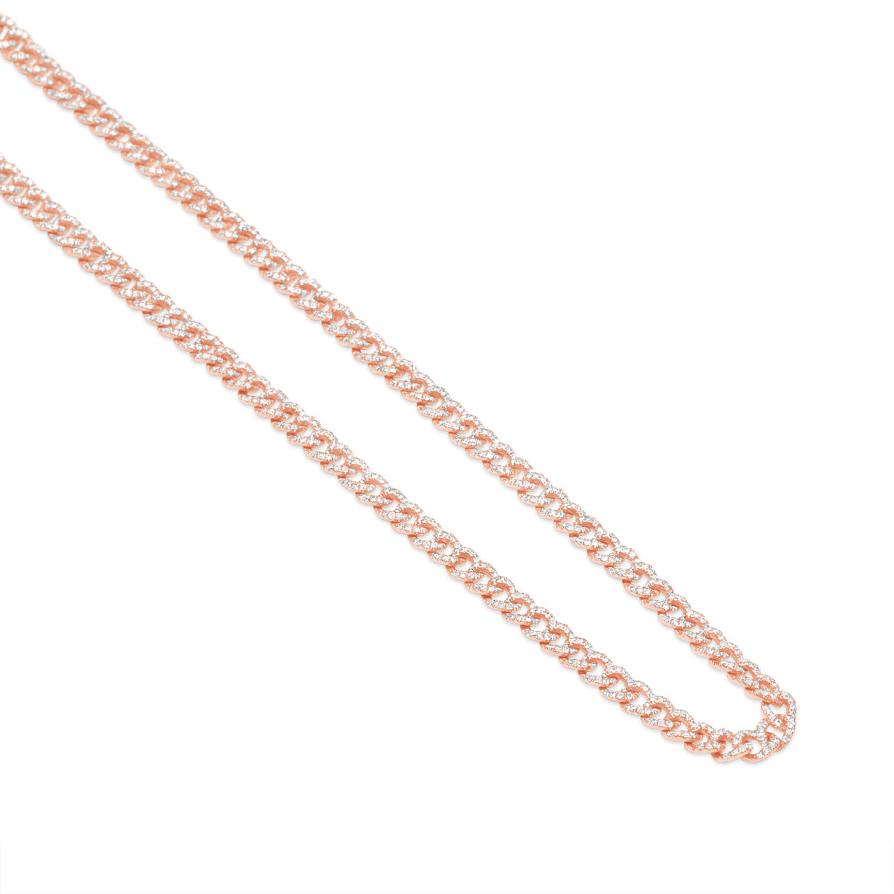 Diamond Curb Link Necklace