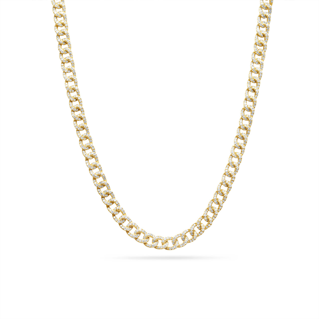 Diamond Curb Link Necklace