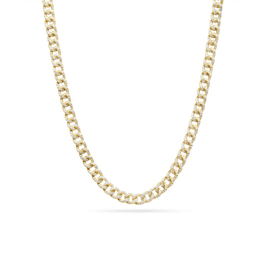 Diamond Curb Link Necklace