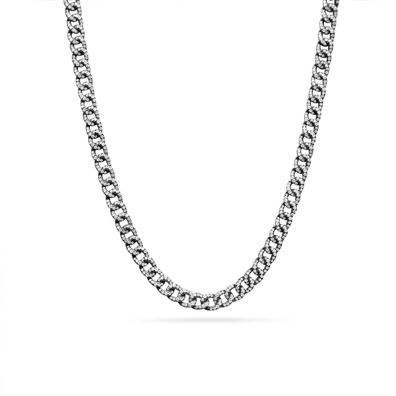 Diamond Curb Link Necklace